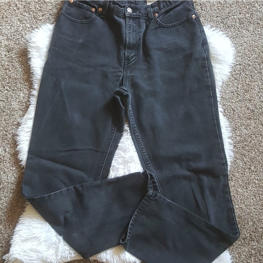 Jordache Vintage black High Rise Mom Jeans Size 9 10‎